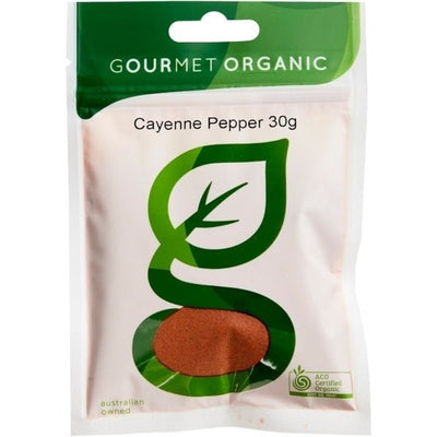 Gourmet Organic Cayenne Pepper 30g Sachet x 1 - The O.G Me