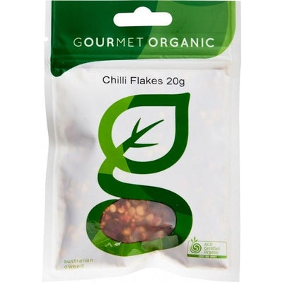 Gourmet Organic Chilli Flakes 20g Sachet x 1 - The O.G Me