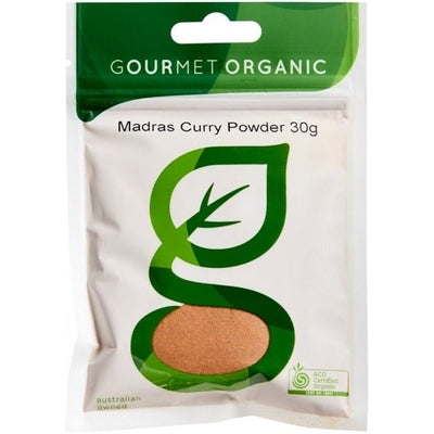 Gourmet Organic Madras Curry Powder 30g Sachet - The O.G Me