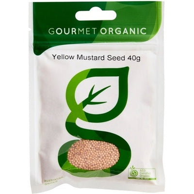 Gourmet Organic Mustard Seed Yellow 40g Sachet - The O.G Me