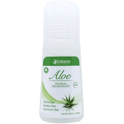 Grahams Aloe Mineral Deodorant Roll On 65ml - The O.G Me