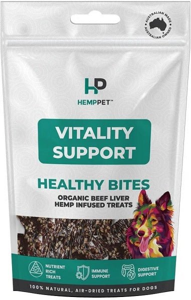 Hemp Pet Vitality Support Organic Beef Liver Hemp Infused Treats for Dogs 80g - The O.G Me