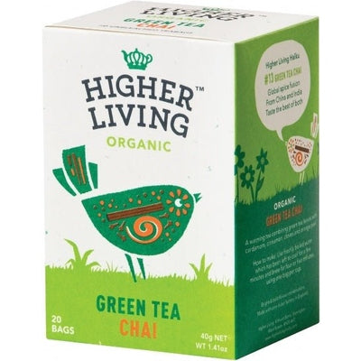 Higher Living Organic Green Tea Chai 20Teabags - The O.G Me