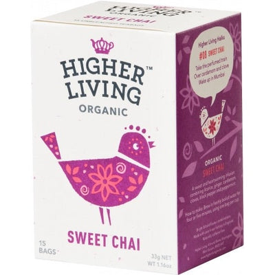 Higher Living Organic Sweet Chai G/F 15Teabags - The O.G Me