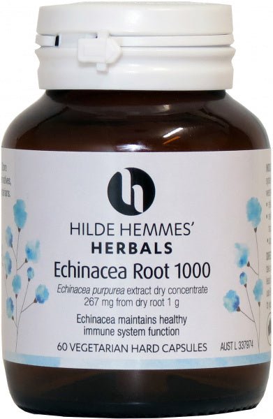 Hilde Hemmes Echinacea Root 1000mg x 60caps - The O.G Me