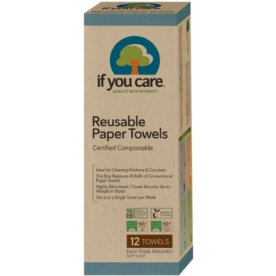 If You Care Reusable Paper Towels 12 Sheet Roll - The O.G Me