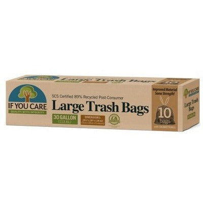 If You Care Trash Bags with Drawstring 30Gallon/113.6L 10Bags - The O.G Me