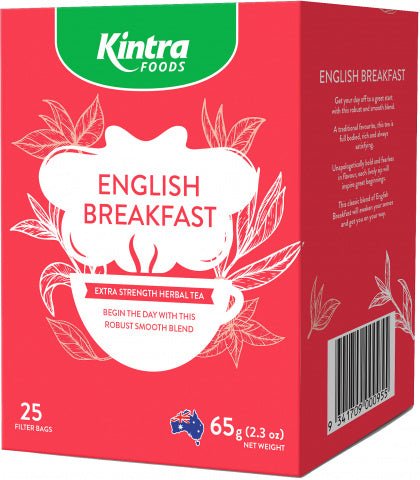 Kintra Foods English Breakfast 25Teabags - The O.G Me