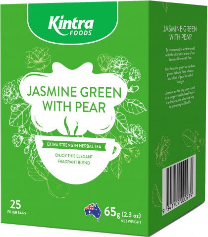 Kintra Foods Jasmin Green & Pear 25Teabags - The O.G Me