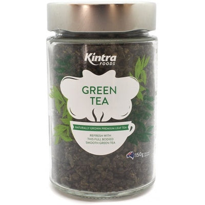 Kintra Foods Loose leaf Green Tea Glass Jar 150g - The O.G Me