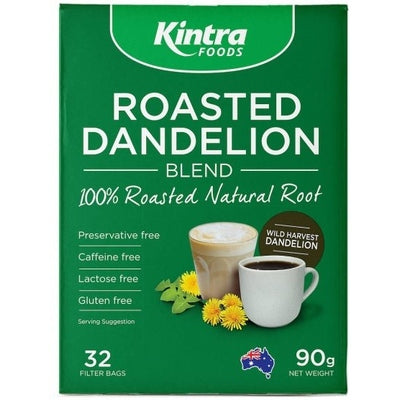 Kintra Foods Roasted Dandelion G/F 32 Filter Bags 90g - The O.G Me