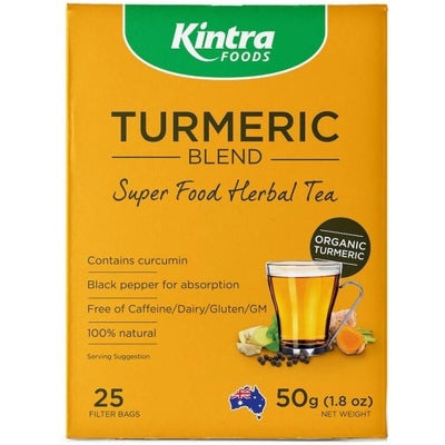 Kintra Foods Turmeric Blend Super Food Herbal Tea 25Teabags - The O.G Me