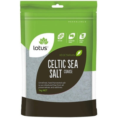 Lotus Celtic Sea Salt - Coarse G/F 1kg - The O.G Me