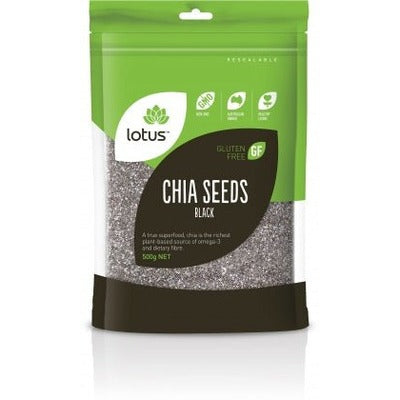 Lotus Chia Seeds Black G/F 500g - The O.G Me