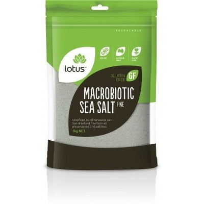 Lotus Macrobiotic Sea Salt - Fine 1kg - The O.G Me