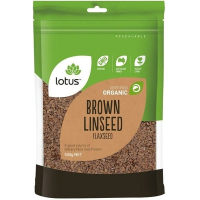 Lotus Organic Brown Linseed/Flaxseed 500g - The O.G Me