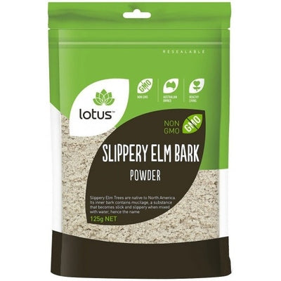 Lotus Slippery Elm Bark Powder G/F 125gm - The O.G Me