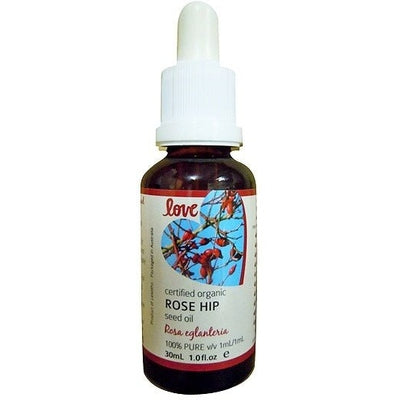 Love Oils Organic Rose Hip Seed Oil 30ml - The O.G Me