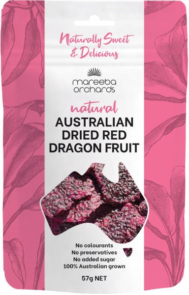 Mareeba Orchards Natural Australian Dried Red Dragon Fruit 57g - The O.G Me