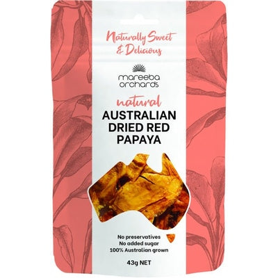 Mareeba Orchards Natural Australian Dried Red Papaya 43g - The O.G Me