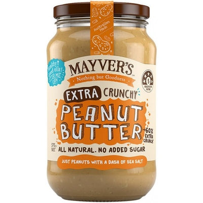 Mayvers Extra Crunchy Peanut Butter G/F 375g - The O.G Me