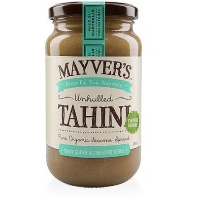 Mayvers Organic Unhulled Tahini G/F 385gm - The O.G Me