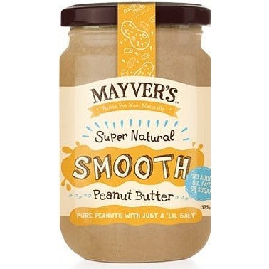 Mayvers Super Natural Smooth Peanut Butter G/F 375g - The O.G Me