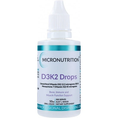 Micronutrition Vitamin D3 and K2 drops 50ml - The O.G Me