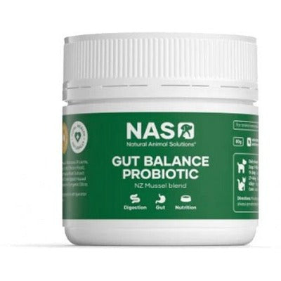 Natural Animal Solutions Gut Balance ProBiotic - NZ Mussel 80g - The O.G Me