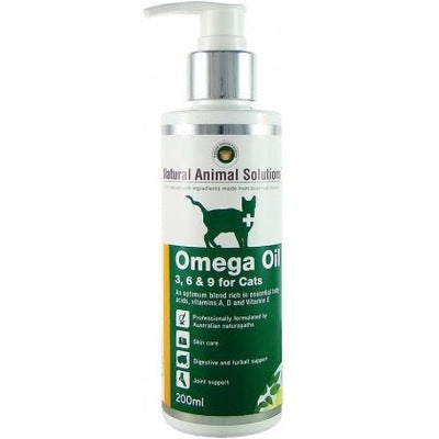 Natural Animal Solutions Omega Oil 3,6&9 Cats 200ml - The O.G Me