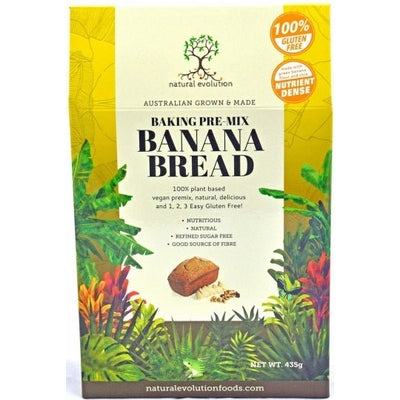 Natural Evolution Baking Pre-Mix Banana Bread G/F 435g - The O.G Me