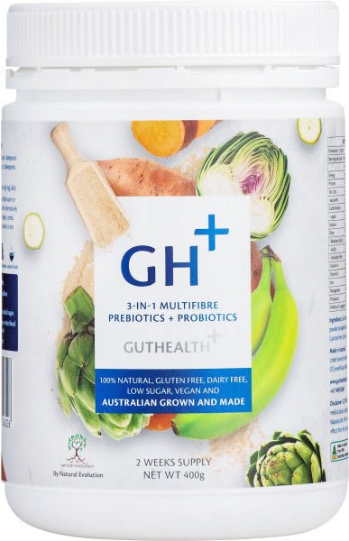 Natural Evolution Guthealth+ Prebiotics+Probiotics 3-in-1 Multifibre G/F 400g - The O.G Me