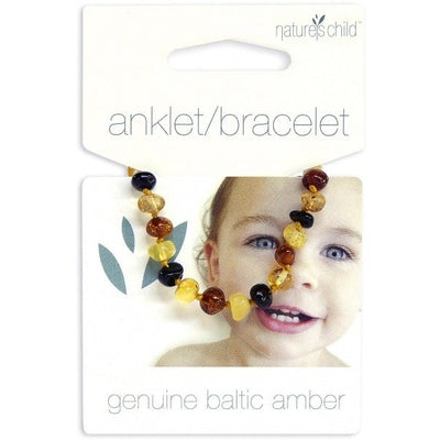 Natures Child Amber Anklet/Bracelet for Baby Mixed Colours - The O.G Me