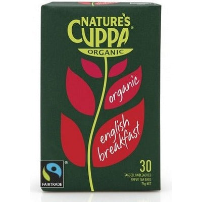 Natures Cuppa Organic English Breakfast 25 Teabags - The O.G Me