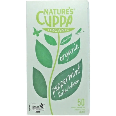 Natures Cuppa Organic Peppermint 50 Teabags - The O.G Me