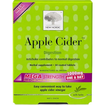 New Nordic Apple Cider Mega Strength 30Tabs - The O.G Me