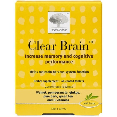 New Nordic Clear Brain 60Tabs - The O.G Me