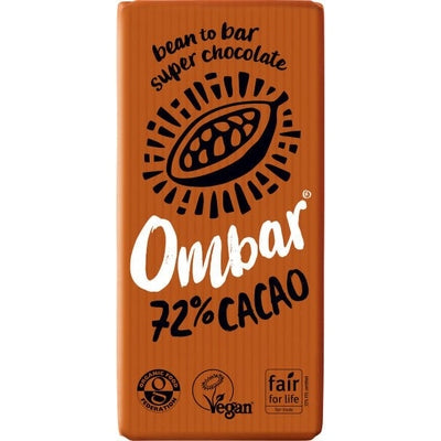 Ombar 72% Cacao Chocolate Bar 70g  - The O.G Me