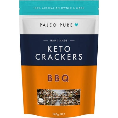 Paleo Pure Keto Crackers BBQ 140g - The O.G Me