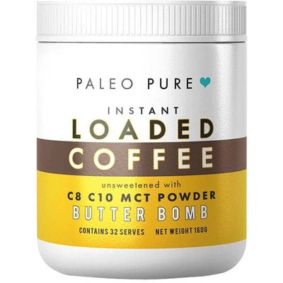 Paleo Pure Loaded Instant Coffee Butter Bomb 160g - The O.G Me