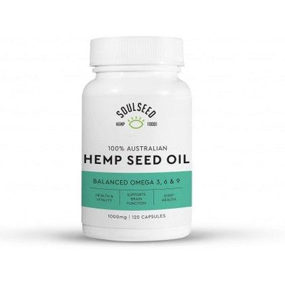 Soul Seed Hemp Seed Oil Capsules 1000mg 120Caps - The O.G Me