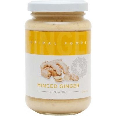 Spiral Organic Minced Ginger G/F Glass 210g - The O.G Me