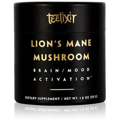 Teelixir Organic Lions Mane Mushroom Powder Brain/Mood Activation G/F 50g - The O.G Me