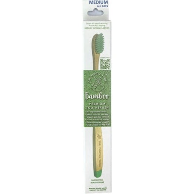 The Turtle Tribe Bamboo Toothbrush, each, MEDIUM, all ages - The O.G Me