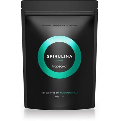 Tropeaka Organic SPIRULINA Powder G/F 200g Pouch - The O.G Me