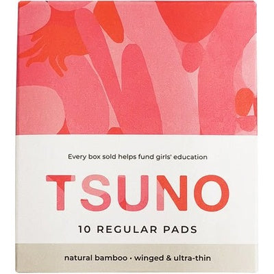 Tsuno Natural Bamboo 10 Regular Pads - Winged & Ultra Thin - The O.G Me