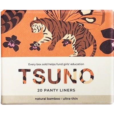 Tsuno Natural Bamboo Panty Liners - Ultra Thin Box of 20 - The O.G Me