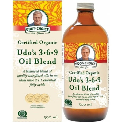 Udo's Choice Organic 3-6-9 Oil Blend 500ml - The O.G Me