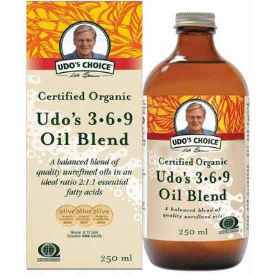 Udo's Choice Organic 3-6-9 Oil Blend G/F 250ml - The O.G Me