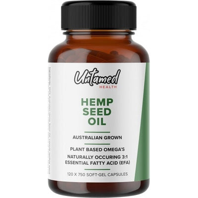 Untamed Health Hemp Seed Oil G/F 120 Softgel caps - The O.G Me